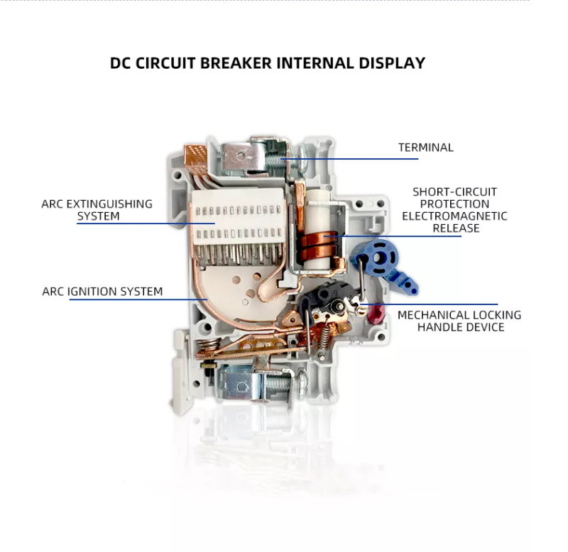 DC500v 6ka MCB 2P for solar pv system