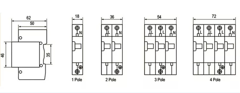 SPD T2 4P 20KA-40ka DC 1000V solar PV SPD surge protective device