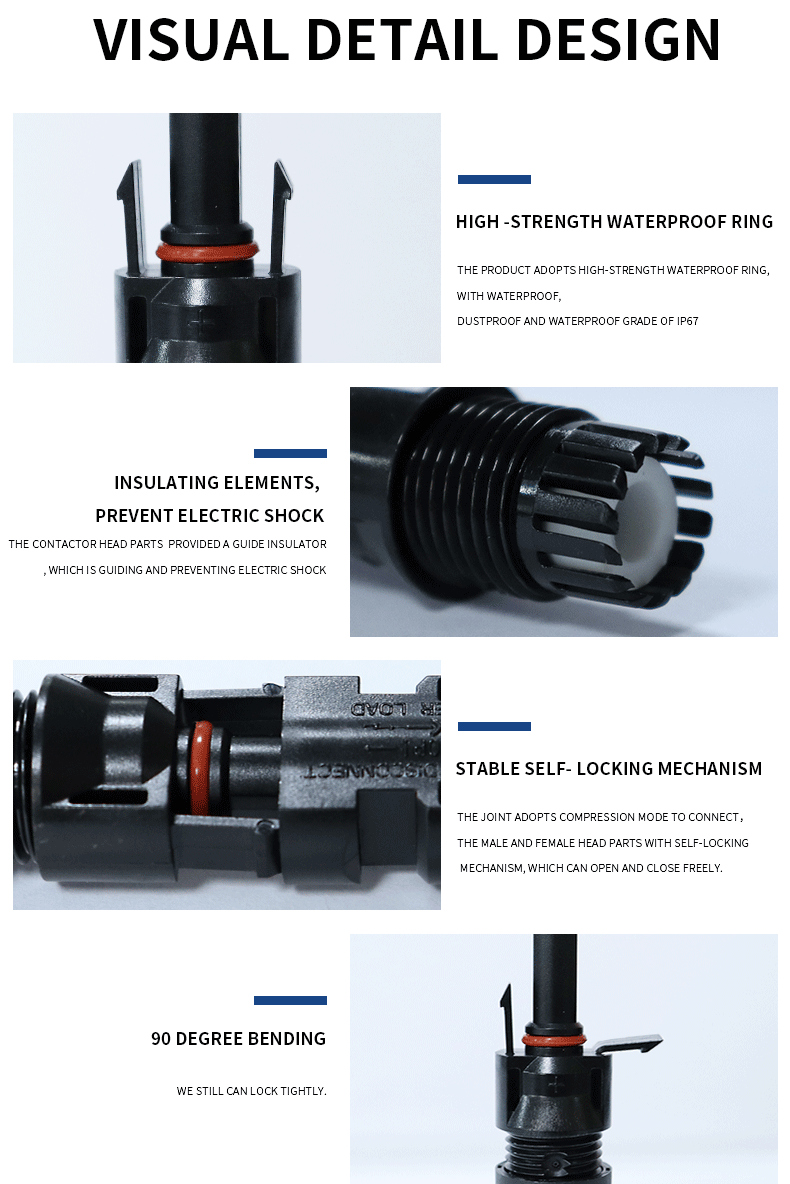 1000V DC Solar Connector PV Solar Panel Cable connector