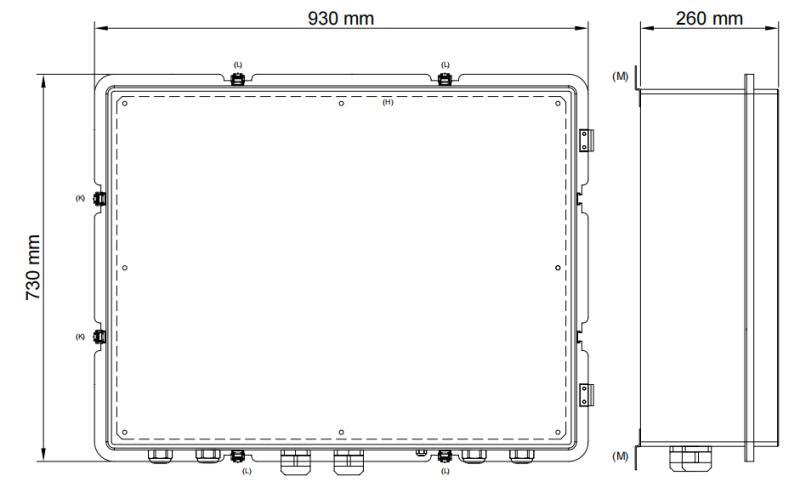 730H×930W×260Dmm