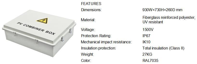 1500V,FRP/GRP Enclosures,SMC730930260