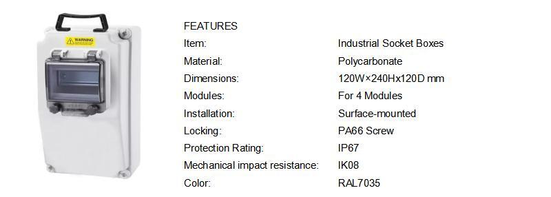 Polycarbonate enclosures 120W×240Hx120D mm