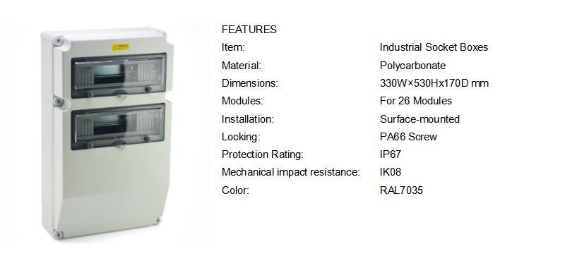 Polycarbonate enclosures 330W×530Hx170D mm