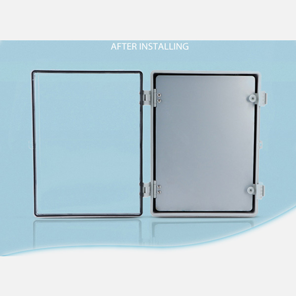 Steel mounting plate and Dual door, the accessory of plastic enclosure