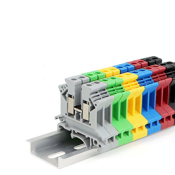 Rail type terminal block, quick connect type terminal block