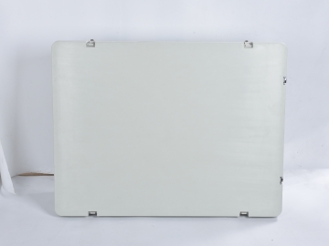 The new fiberglass-reinforced polyester enclosures is custom-made for photovoltaic combiner boxes