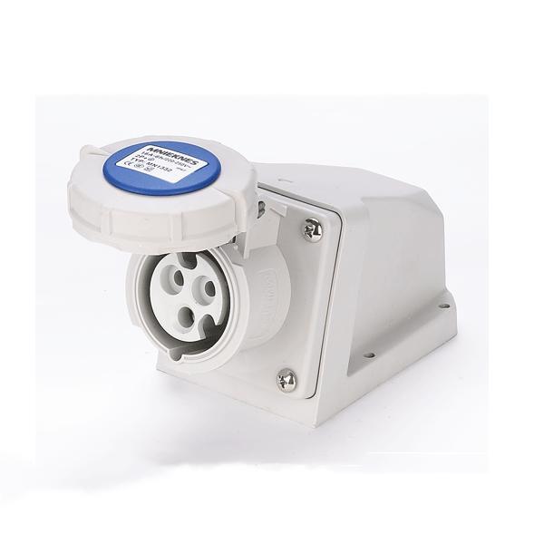 16A 2P+PE IP67 Industrial Wall-Mounted Sockets